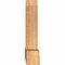Ekena Millwork Portland Timber Gable Bracket, Western Red Cedar, 36"W x 18"H x 3 1/2"D x 3 1/2"F, 12/12 Pitch GBW036X18X0404POR00SWR - alternate 2